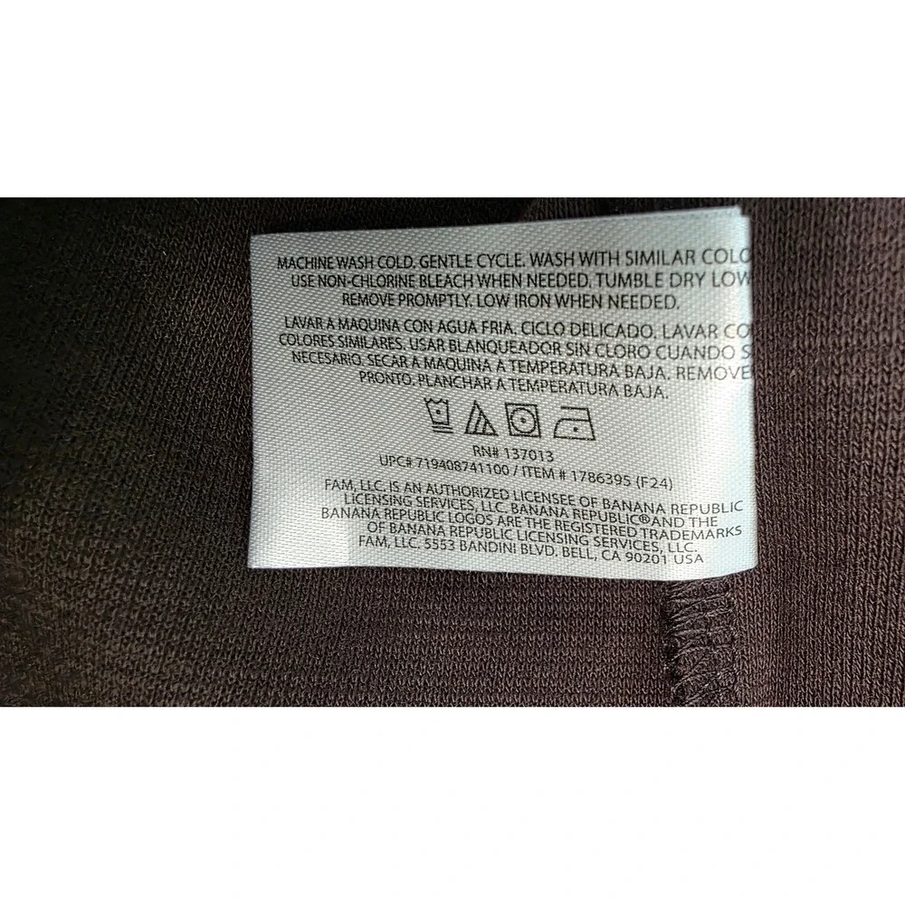 Banana Republic Men's Textured Double Knit Crew Neck Sweater Brown Large NWT